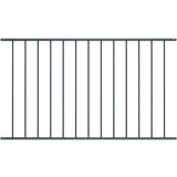 vidaXL Ograjni panel prašno premazano jeklo 1,7x1 m antraciten | Shoptok.si
