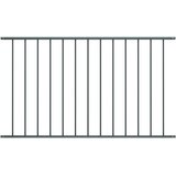 vidaXL Panel za ogradu od čelika obloženog prahom 1 7 x 1 m antracit | shoptok.hr