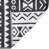 Vanjski tepih ARAKIL crni 190 x 290 cm PP | shoptok.hr
