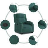  Naslonjač na podizanje od tkanine tamnozeleni | shoptok.hr