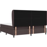  Postelja z vzmetnico v temno rjavi barvi, 200x200 cm tkanina, (22052877) | Shoptok.si