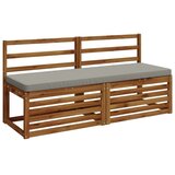  Jastučić za klupu - 1 dio VUGHT 100% poliester Siva - Siva (poliester) 140 x 50 cm 1 | shoptok.hr