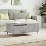 vidaXL Klubska mizica betonsko siva 90x50x36,5 cm inženirski les Cene