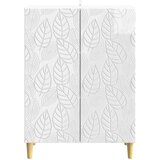  Postol Bijela visokog sjaja 66 x 34,5 x 90 cm Konstruirano drvo | Eponuda.com