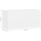 Ormarić za umivaonik bijeli 90 x 38,5 x 45 cm konstruirano drvo | shoptok.hr