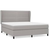  The Living Store Box spring postelja z vzmetnico svetlo siva 180x200 cm blago - Box Spring Postelja, (21444490) | Shoptok.si