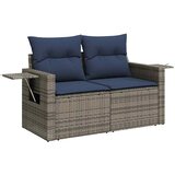  Vrtni set s jastucima, 14 dijelova, sivi poliratan | shoptok.hr