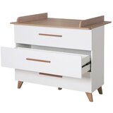 Roba Bijela/u prirodnoj boji niska dječja komoda u dekoru hrasta s promjenjivim stolom 110x98 cm – | shoptok.hr
