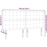 vidaXL Posteljno vzglavje 4 kosa črn 90x5x78/88 cm žamet | Shoptok.si