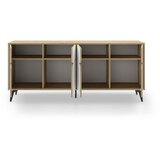 Marckeric Bela/v naravni barvi nizka komoda v hrastovem dekorju 185x79 cm Nola – | Shoptok.si