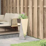  Cvetlično korito srebrna 30 x 30 x 75 cm Nerjaveče jeklo, (5000207385) | Shoptok.si