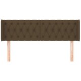  Uzglavlje s ušima tamnosmeđe 163x16x78/88 cm od tkanine | shoptok.hr