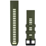 Garmin remen za sat QuickFit 22 mm, maslinastozeleni / limun-žuti silikon | shoptok.hr