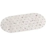 Prostirka kupatilska ovalna PVC 39x35 siva