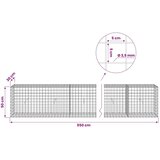  Gabion s žicom debljine 3 5 mm i mrežom 5x5 cm 550x30x50 cm - 30 cm 50 cm 550 cm | shoptok.hr