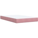 Box spring krevet s madracem ružičasti 120 x 200 cm baršunasti | shoptok.hr
