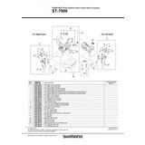 Shimano plastika i zavrtanj ručica menjača/kočnica ST7900 left & fixing screw Y6RT98040 Cene