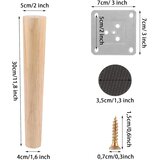 AKOLAFE 4x 30cm lesene pohištvene noge | Shoptok.si