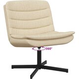 Stolica na kotačiće Krema 63 x 75 x 76 cm tkanina | shoptok.hr