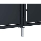  Vrtna vrata Čelik 300x75 cm Antracit | shoptok.hr