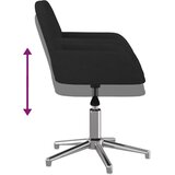  Okretne blagovaonske stolice od tkanine 2 kom crne | shoptok.hr