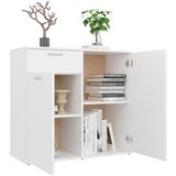  Komoda bijela 80 x 36 x 75 cm od konstruiranog drva | shoptok.hr