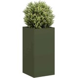 vidaXL Sadilnik Olive Green 40x40x80 cm Hladno valjano jeklo | Shoptok.si