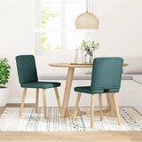 vidaXL Blagovaonske stolice od tkanine 2 kom tamnozelene | shoptok.hr