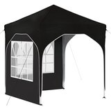 vidaXL Zložljivi šotor za zabave 192 x 192 x 245 cm Črna, (5000219054) | Shoptok.si