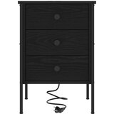  Noćni ormar 2 pcs Crni hrast 42 x 41 x 61 cm Konstruirano drvo | Eponuda.com