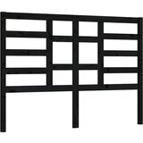 Maison Chic posteljno vzglavje - vzglavna omarica - nočna omarica črno 146x4x104 cm trdna borovina, (21705801) Cene