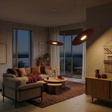  Luster na sajli PIATTO 1xGX53/15W/230V, prečnik 45 cm, bordo | Eponuda.com