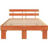  Krevetna konstrukcija Smeđa 120 x 190 cm Čvrsto borovo drvo | shoptok.hr