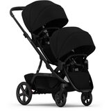 Redsbaby NUVO 2 Twin dječja kolica za blizance 2u1, Platinum Black Slike