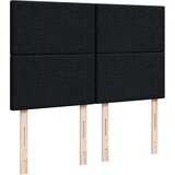 vidaXL Krevet s oprugama i madracem crni 140x200 cm od tkanine | shoptok.hr