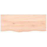 Zidna polica 100x40x(2-6) cm neobrađena masivna hrastovina | shoptok.hr