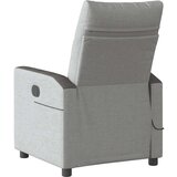 vidaXL Masažni naslanjač sivo blago | Shoptok.si