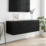  Ormar za Zid Crni hrast 100 x 36,5 x 35 cm Konstruirano drvo Slike