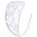 STD Invisible Strapless C-String Transparent Floral Lace White | Shoptok.si