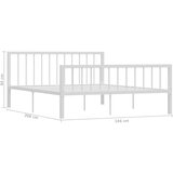  Posteljni okvir bel kovinski 160x200 cm, (20606647) | Shoptok.si