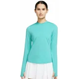 Nike Dri-Fit UV Victory Long Sleeve Crew Womens Base Layer Washed Teal/Marina L