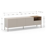 Marckeric Krem TV komoda 180x55 cm Cailin – | shoptok.hr