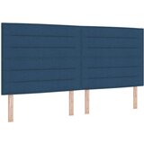  Okvir postelje z vzmetnico Mornarsko modra Tkanina 200 x 200 cm, (22067334) | Shoptok.si