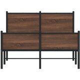  Metalni okvir kreveta bez madraca smeđi hrast 120x190 cm | Eponuda.ba