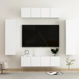 TV 6-dijelni set TV ormarića bijeli od iverice | shoptok.hr