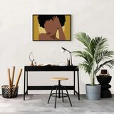  Slika - Invisible Gaze (1 Part) Wide 60x40 U crnom drvenom okviru | shoptok.hr