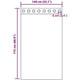 Voile zavjese s ušicama 2 kom krem 140x175 cm | shoptok.hr