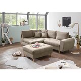 MID.YOU KOTNA SEDEŽNA GARNITURA, mikrovelur peščene barve | Shoptok.si