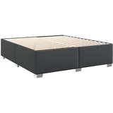  s oprugama i madracem crni 200x200 cm od umjetne kože | shoptok.hr