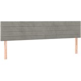  LED uzglavlje svjetlosivo 180x5x78/88 cm baršunasto | shoptok.hr